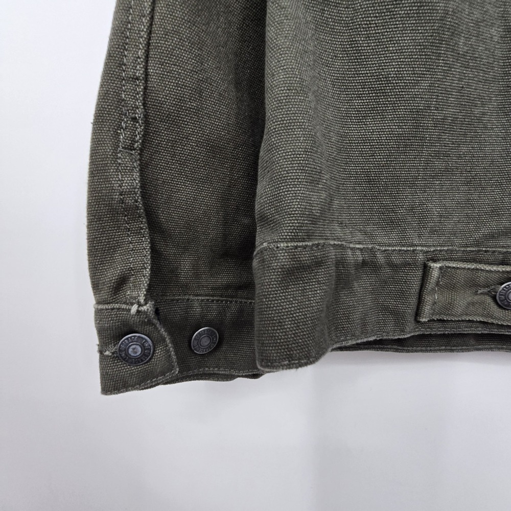 Line of Trade The Montana Canvas Trucker Jacket Men 2XL Ranger Green Casual Work - Picture 12 of 12